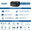 Brother Ink Tank DCP-T730DW (New Launch) WIFI Auto Duplex Color Multifunction Printer (Print Scan Copy), ADF, Print Upto 15K Pages Black & 5K in Color Each for(CMY), Extra Black Ink, Free Installation